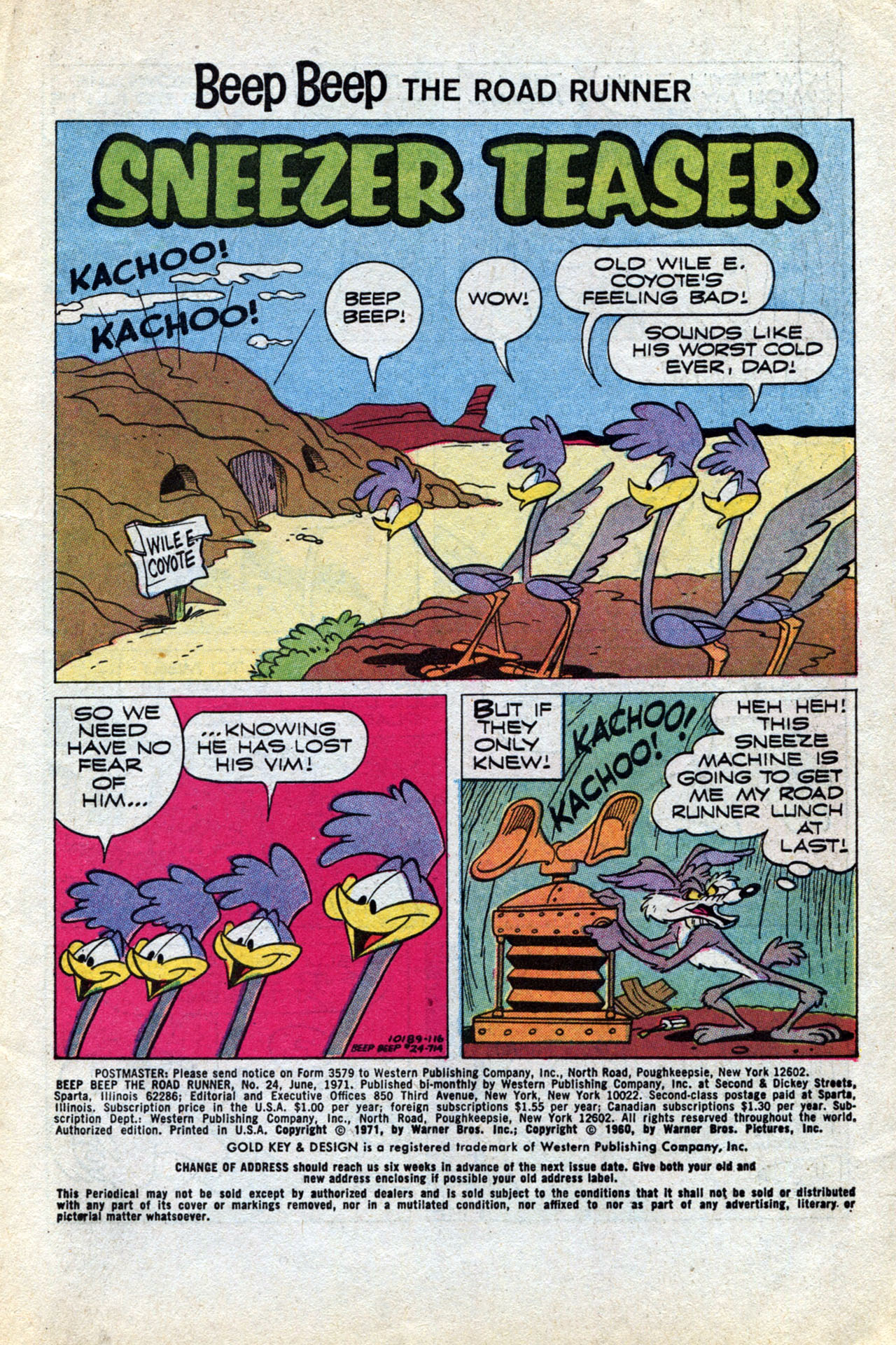 Read online Beep Beep The Road Runner comic -  Issue #24 - 3