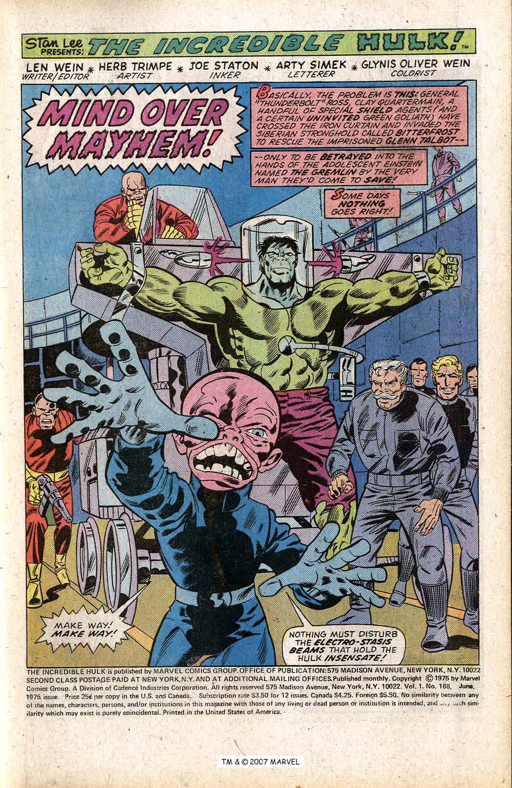 Read online The Incredible Hulk (1968) comic -  Issue #188 - 3