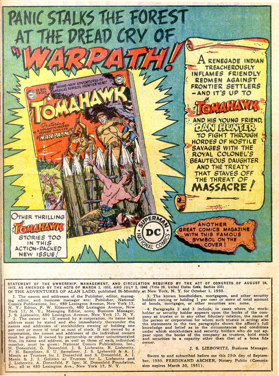 Read online Adventures of Alan Ladd comic -  Issue #9 - 36