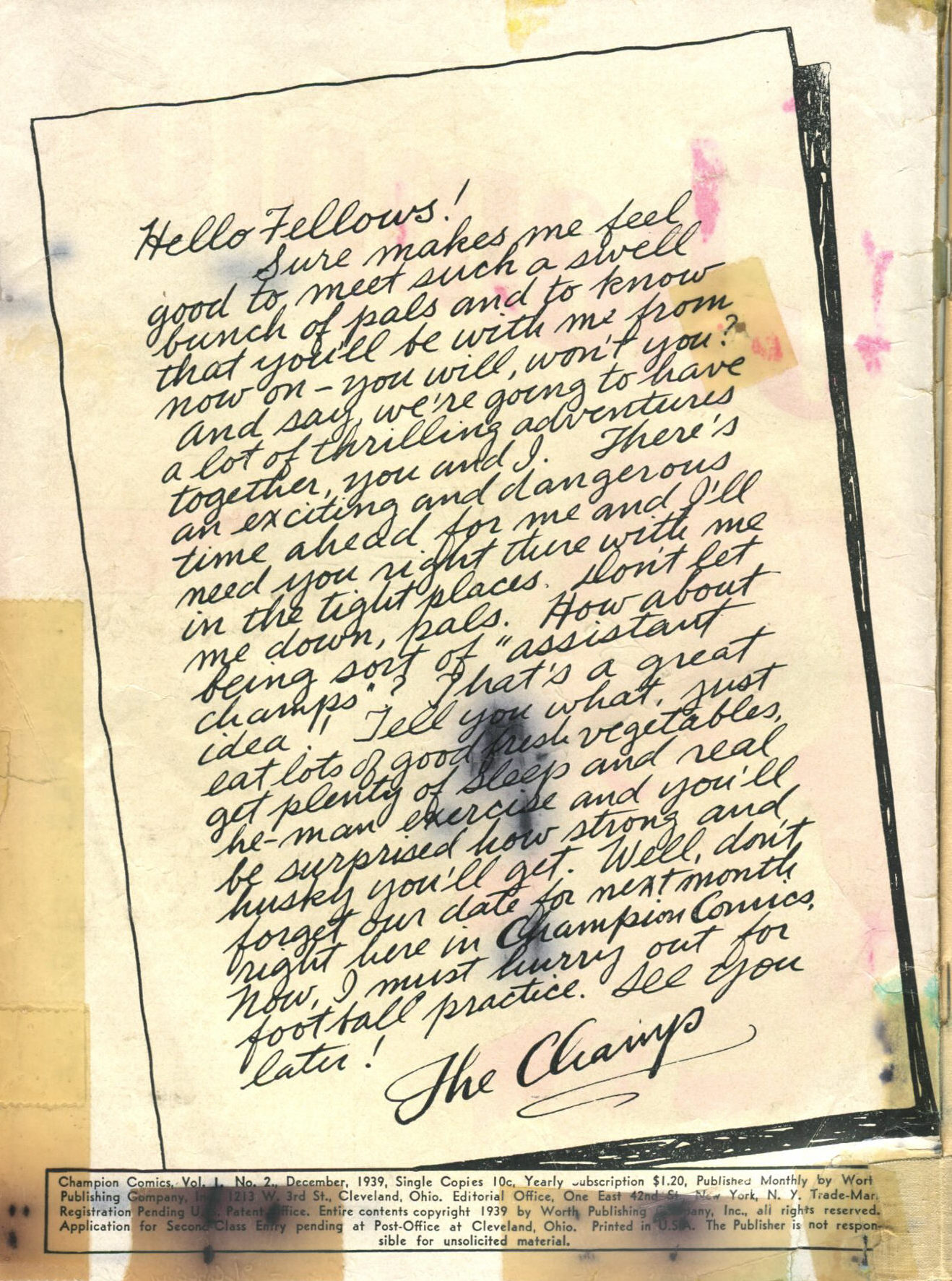 Read online Champion Comics comic -  Issue #2 - 2