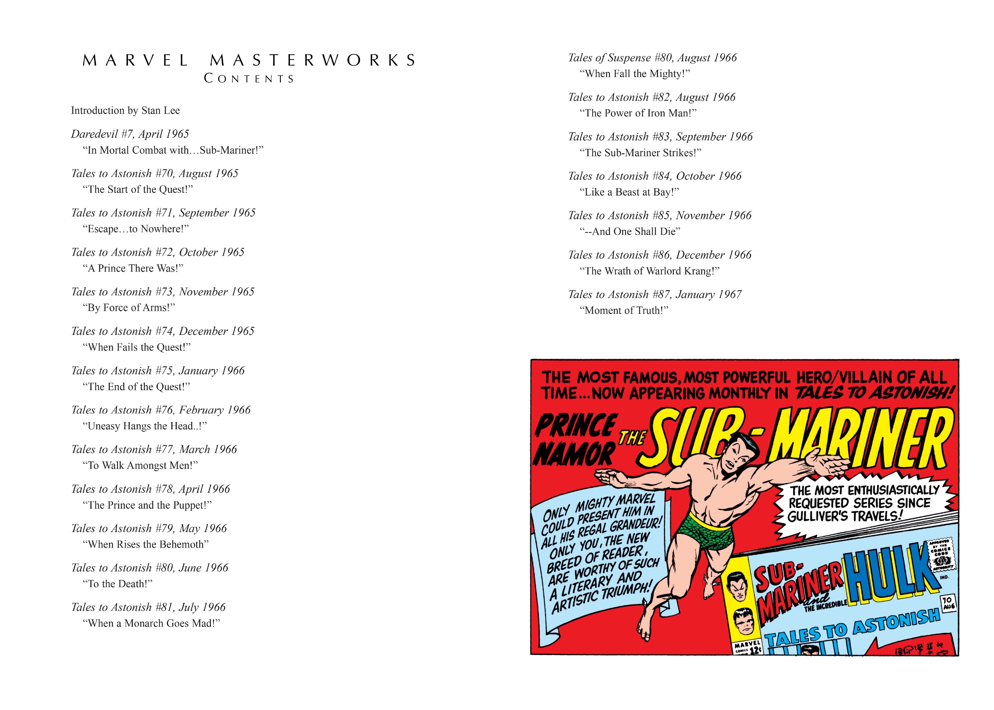 Read online Marvel Masterworks: The Sub-Mariner comic -  Issue # TPB 1 (Part 1) - 4