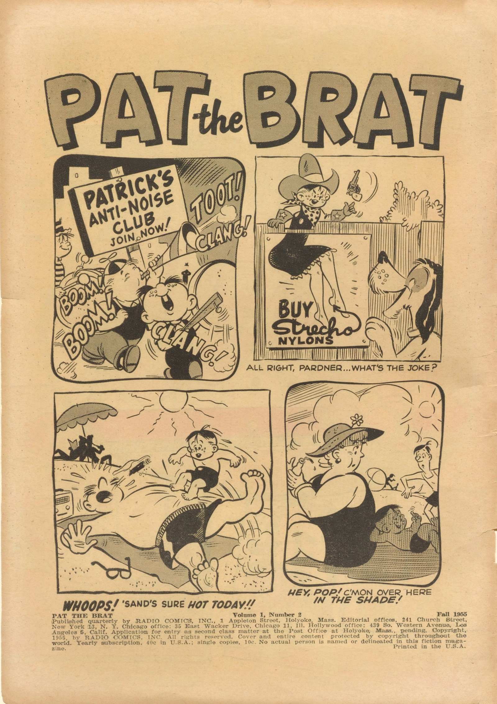 Read online Pat the Brat comic -  Issue #2 - 2