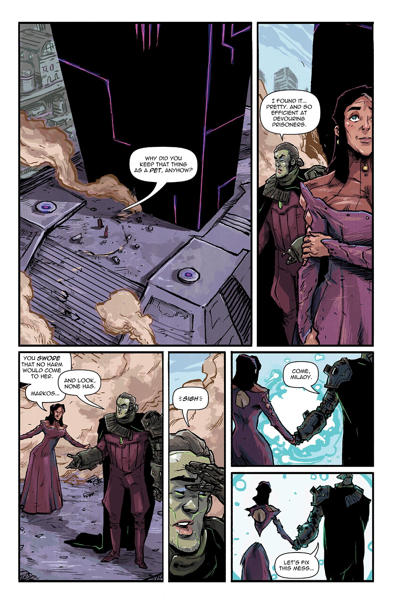 Read online Amala's Blade comic -  Issue #3 - 21