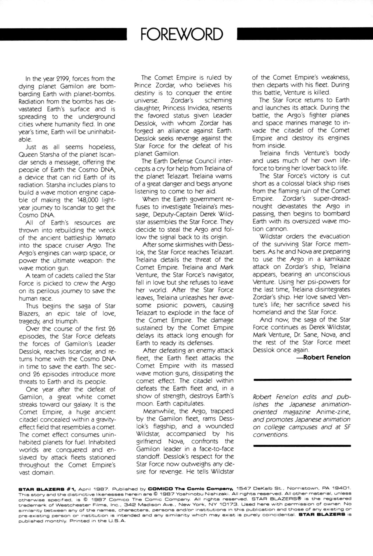 Read online Star Blazers comic -  Issue #1 - 3