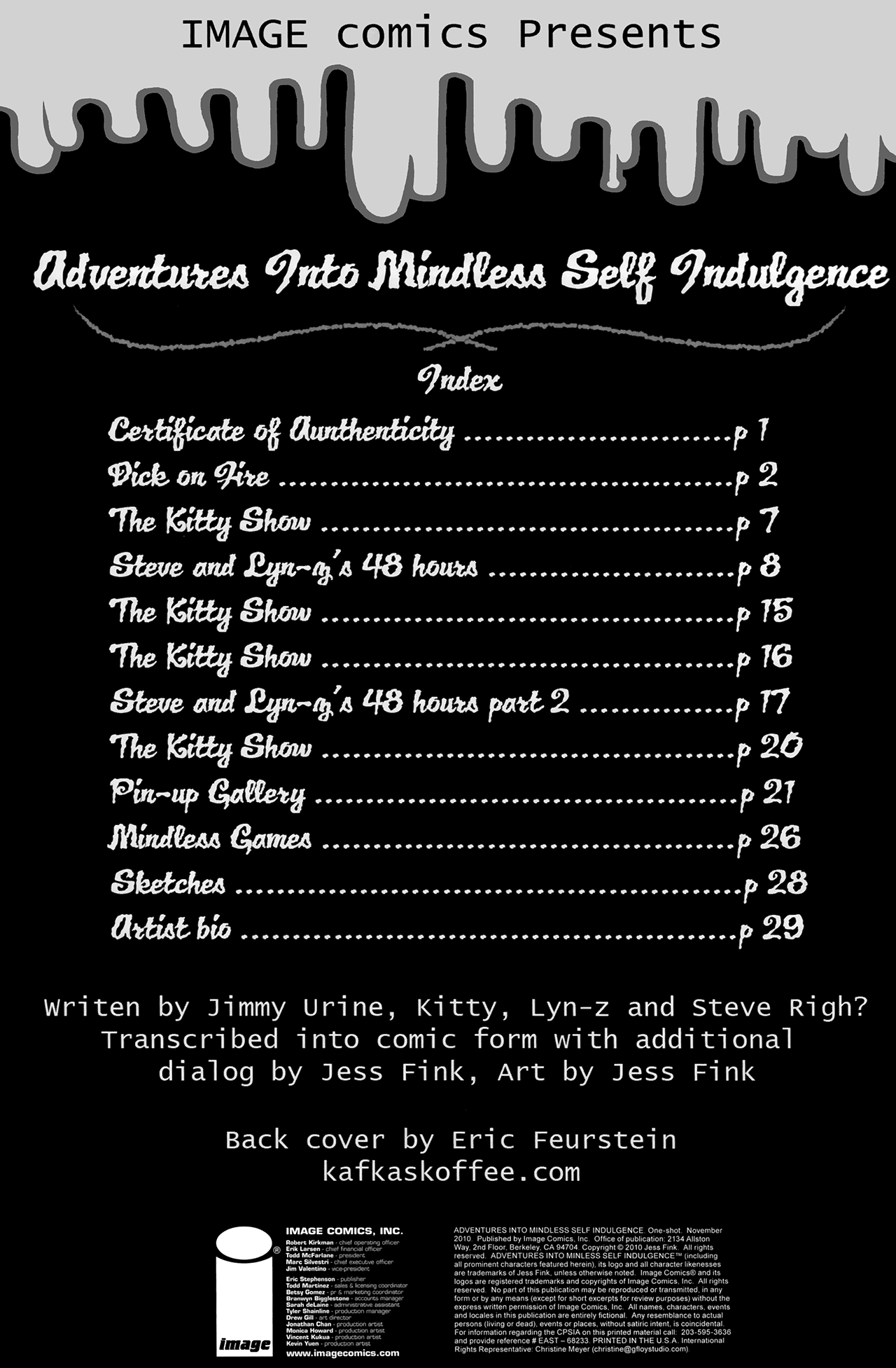 Read online Adventures into Mindless Self Indulgence comic -  Issue # Full - 2