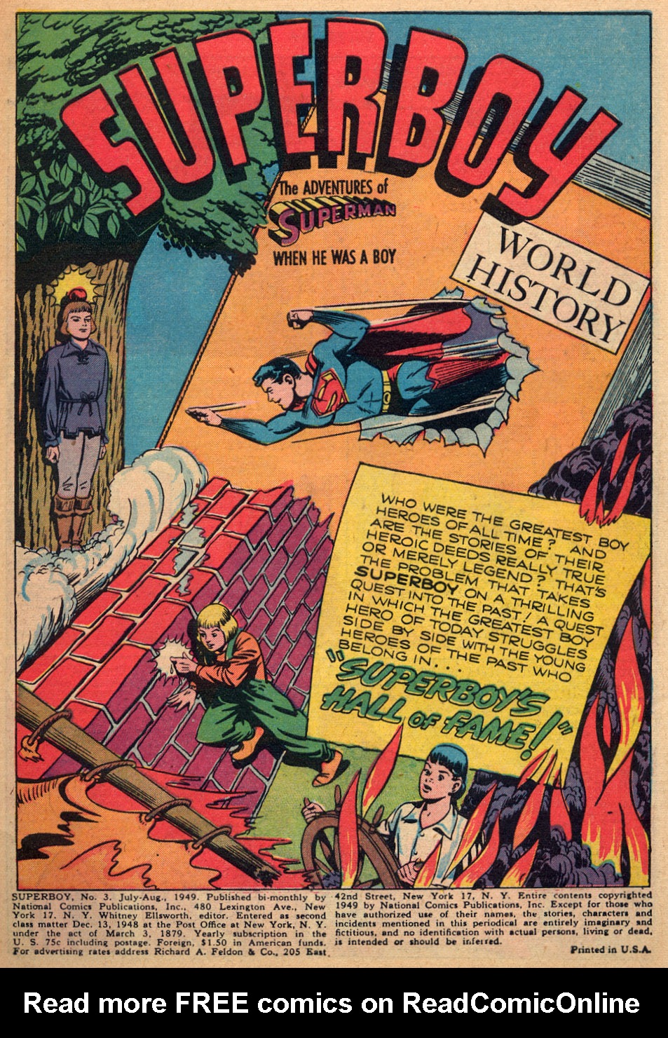 Read online Superboy (1949) comic -  Issue #3 - 2