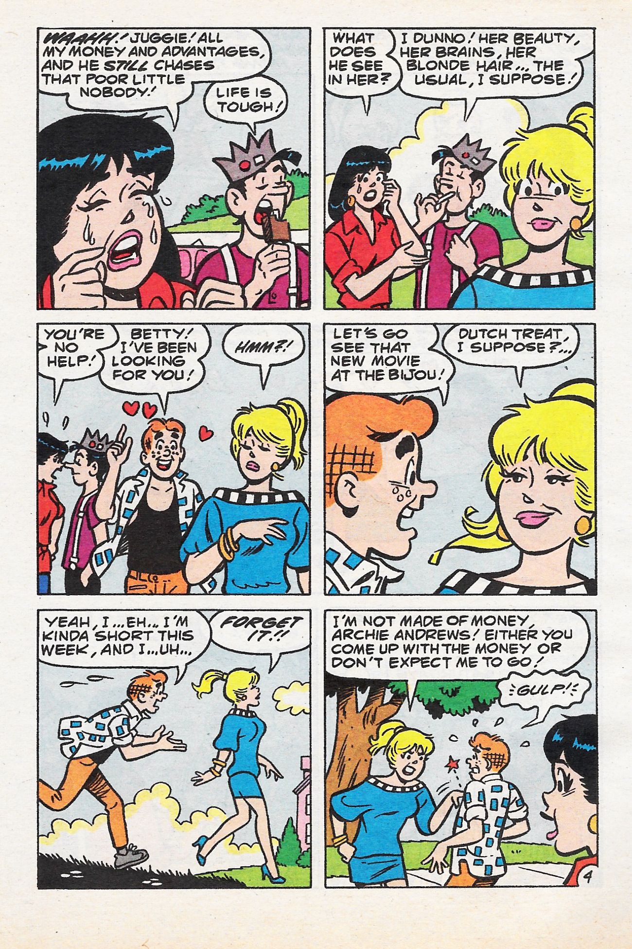 Read online Betty and Veronica Digest Magazine comic -  Issue #58 - 58