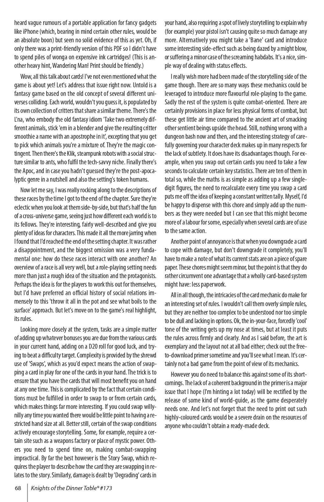 Read online Knights of the Dinner Table comic -  Issue #173 - 86