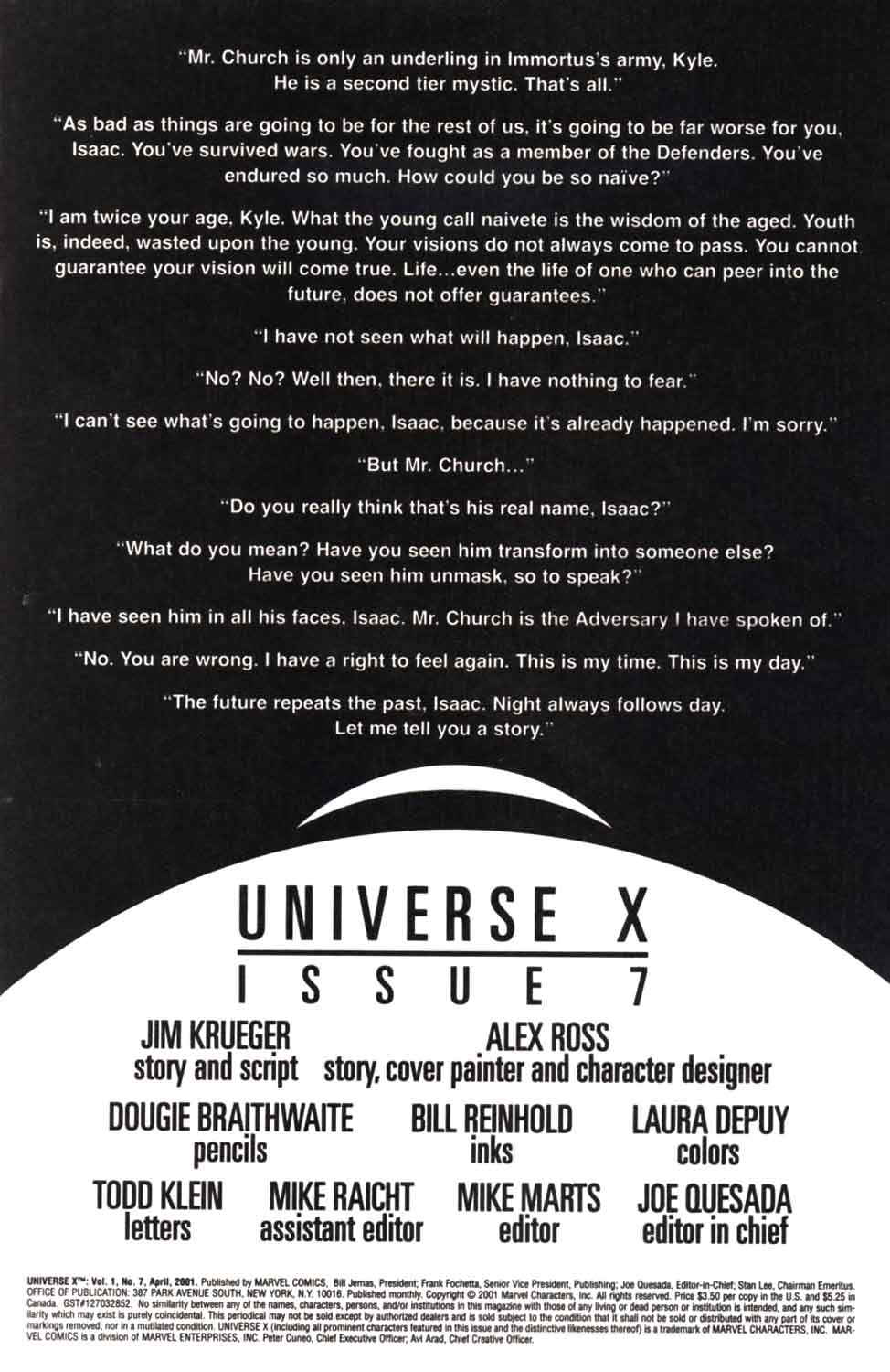 Read online Universe X comic -  Issue #7 - 2