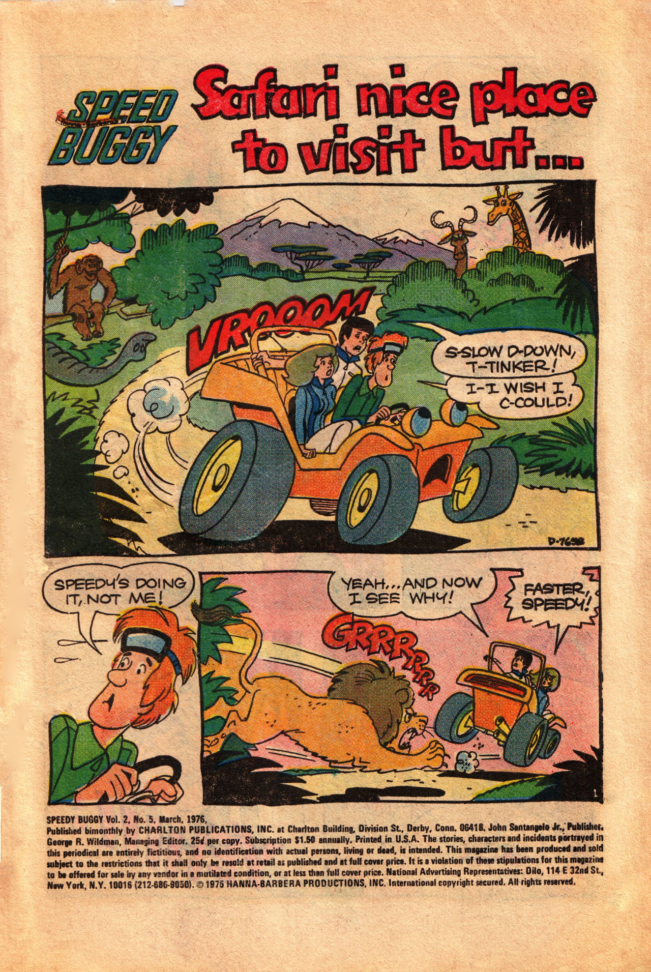 Read online Speed Buggy comic -  Issue #5 - 4