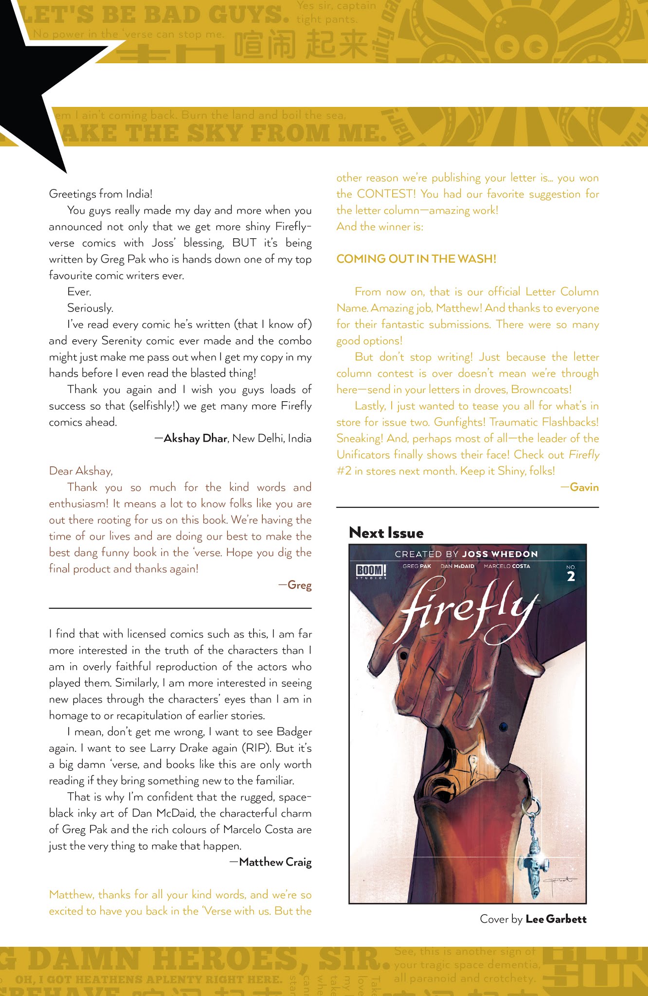 Read online Firefly comic -  Issue #1 - 27