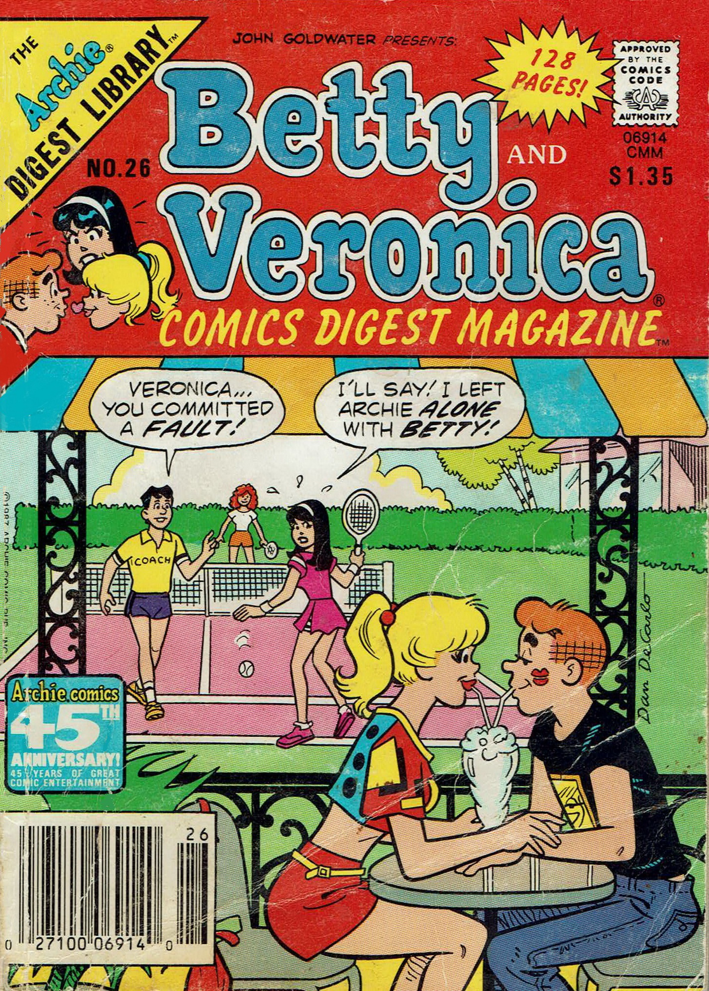 Read online Betty and Veronica Digest Magazine comic -  Issue #26 - 1