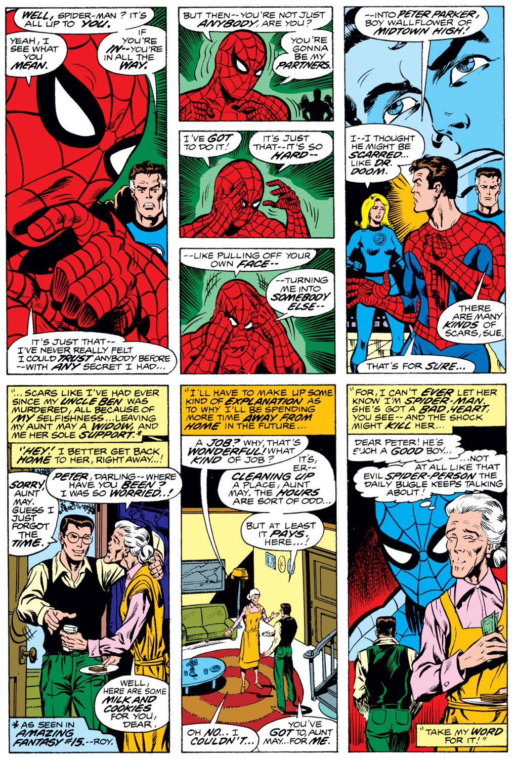 Read online What If? (1977) comic -  Issue #1 - Spider-Man joined the Fantastic Four - 12