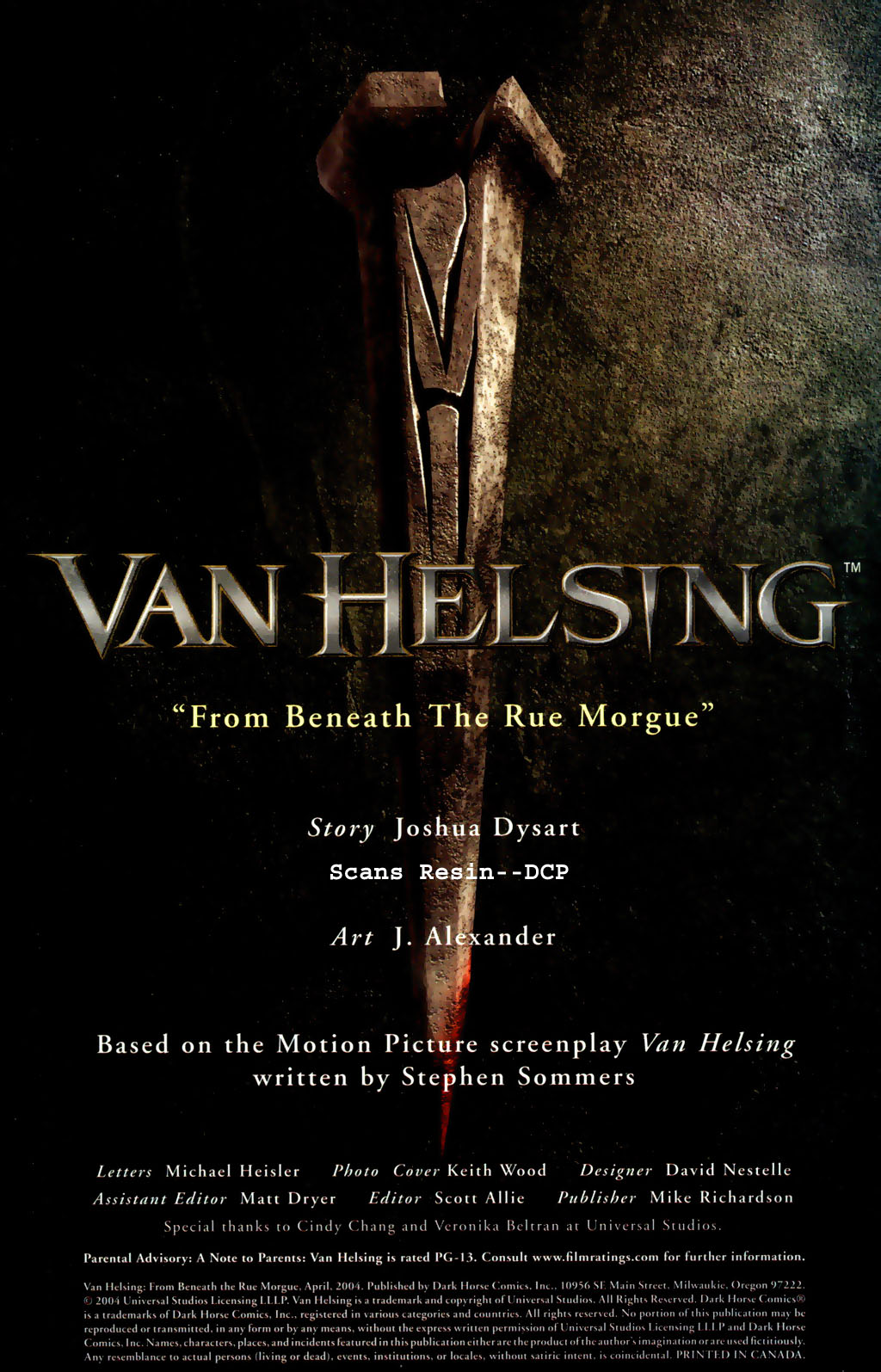 Read online Van Helsing: From Beneath the Rue Morgue comic -  Issue # Full - 2
