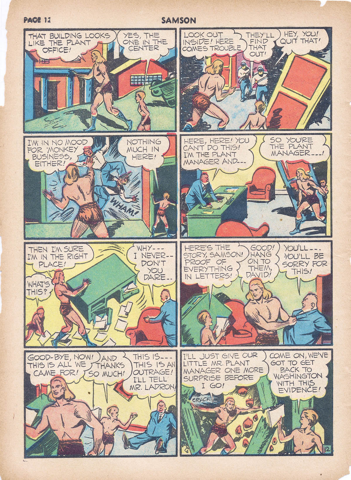 Read online Samson (1940) comic -  Issue #4 - 14