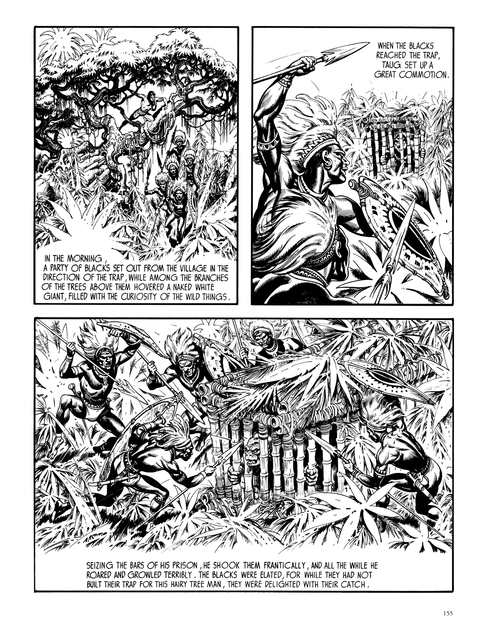 Read online Edgar Rice Burroughs' Tarzan: Burne Hogarth's Lord of the Jungle comic -  Issue # TPB - 154