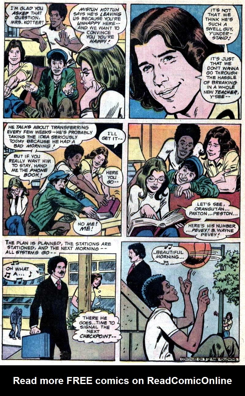 Read online Welcome Back, Kotter comic -  Issue #1 - 11