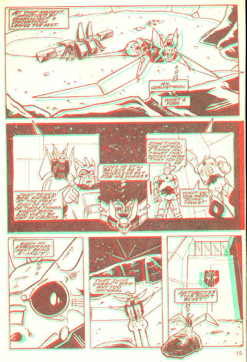 Read online The Transformers in 3-D comic -  Issue #1 - 16