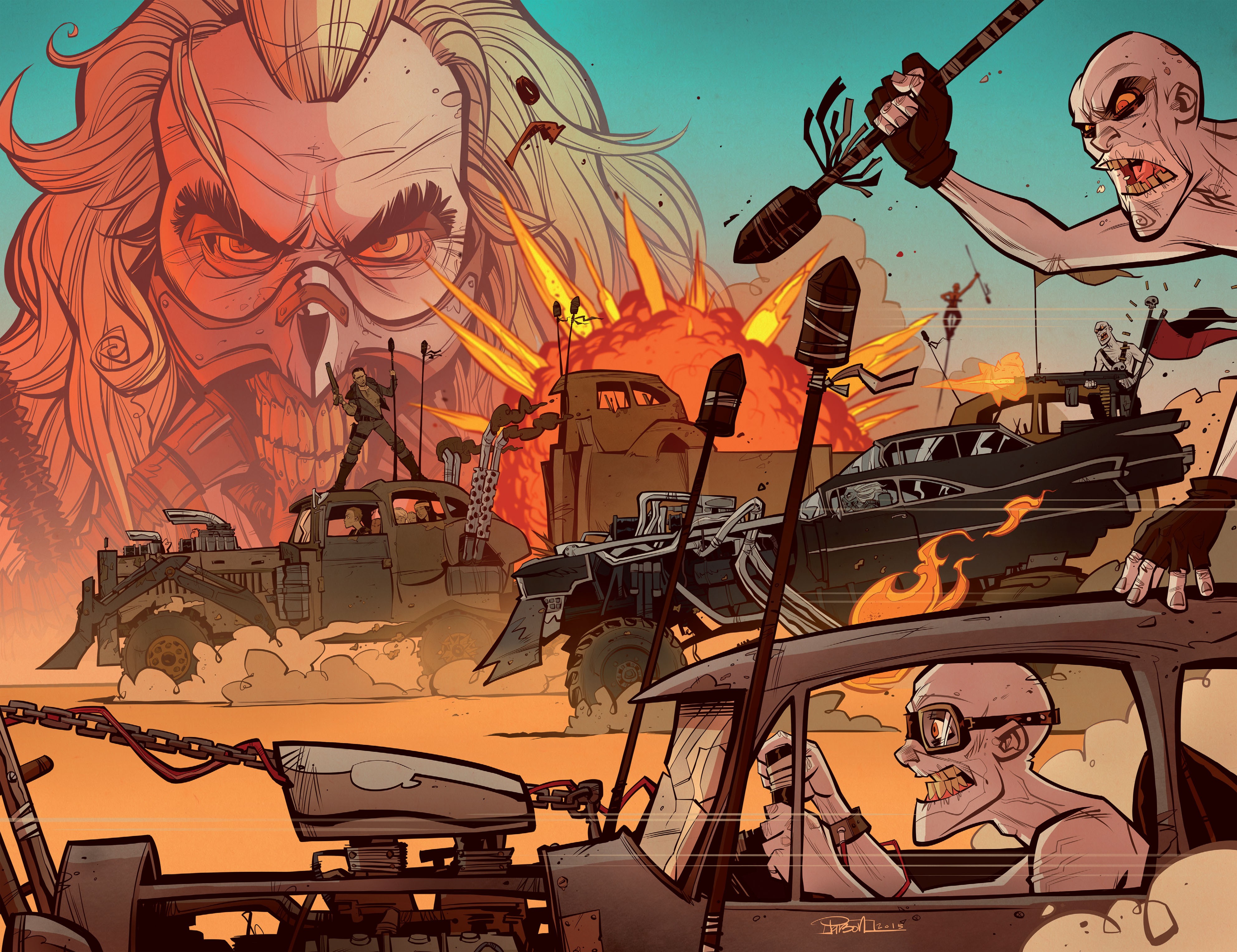 Read online Mad Max: Fury Road Inspired Artists Deluxe Edition comic -  Issue # TPB - 38