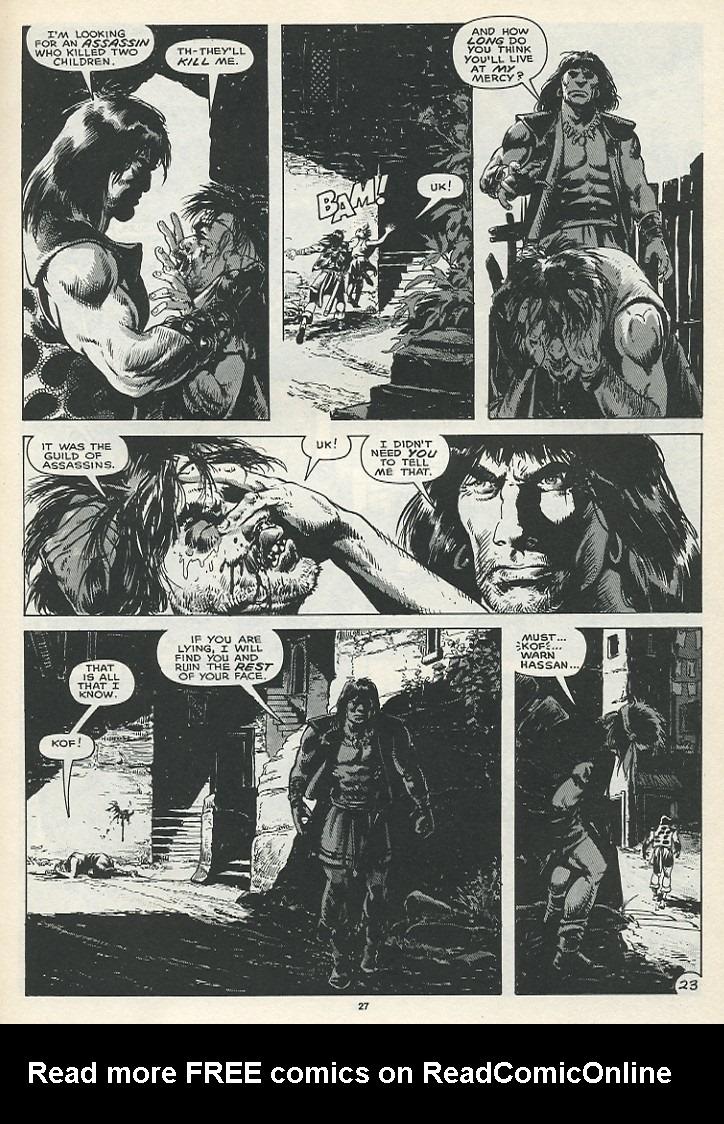 Read online The Savage Sword Of Conan comic -  Issue #165 - 29