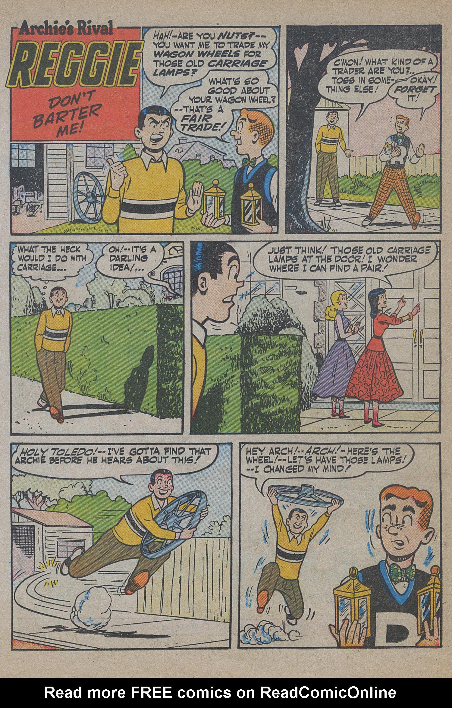 Read online Archie's Rival Reggie comic -  Issue #14 - 14
