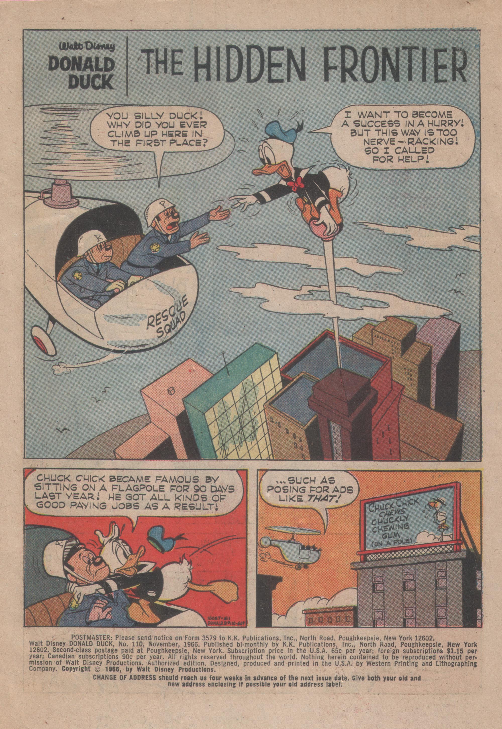 Read online Walt Disney's Donald Duck (1952) comic -  Issue #110 - 3