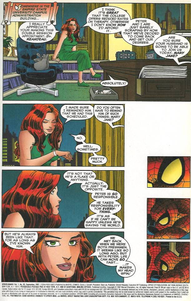 Read online Spider-Man (1990) comic -  Issue #83 - Vertigo - 2