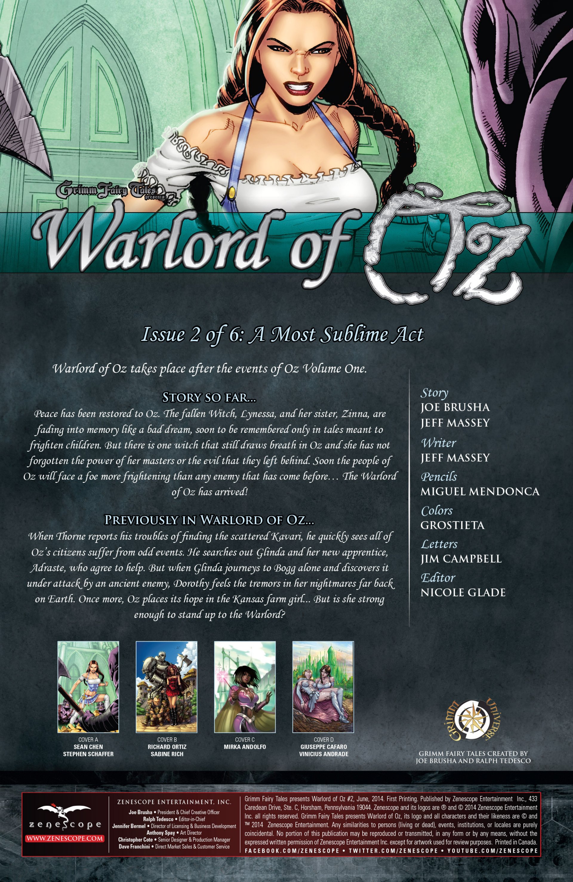 Read online Grimm Fairy Tales presents Warlord of Oz comic -  Issue #2 - 2