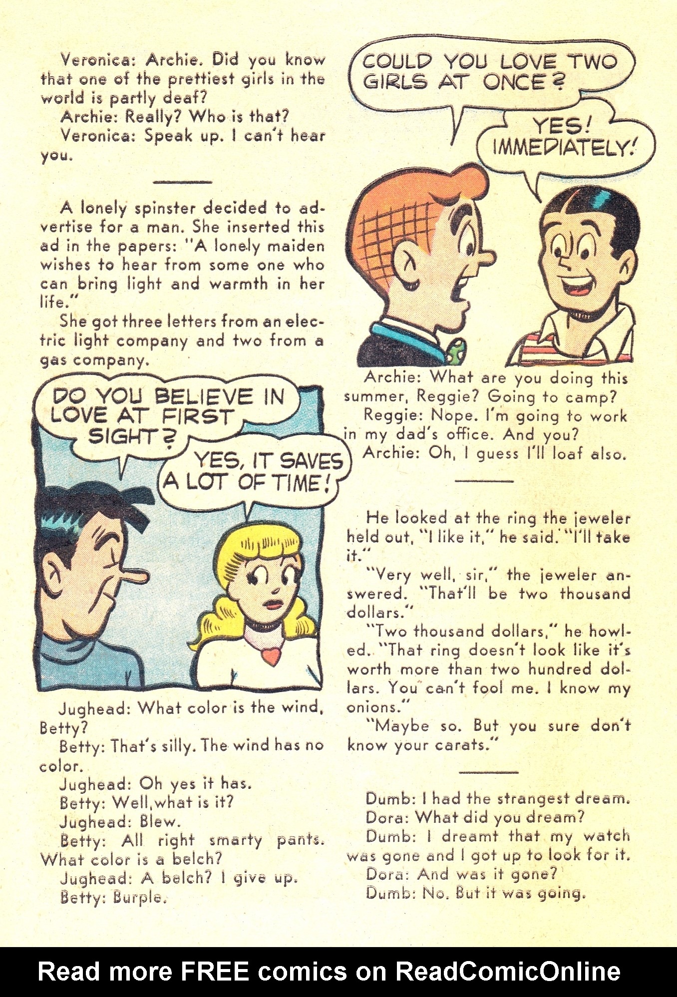 Read online Archie's Joke Book Magazine comic -  Issue #24 - 32