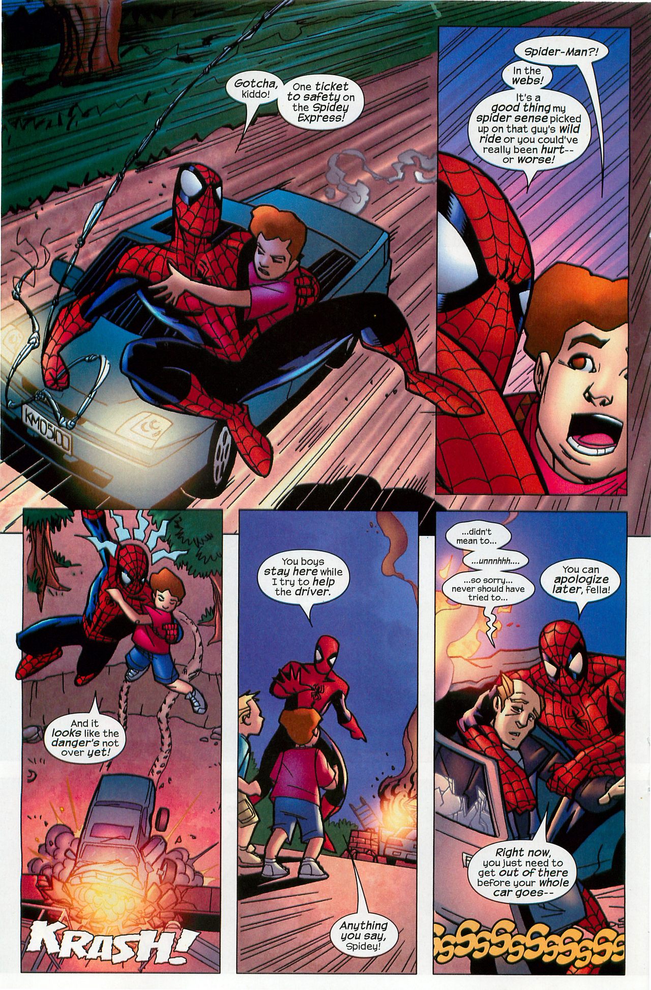 Read online Spider-Man and the Fantastic Four in Hard Choices comic -  Issue # Full - 14