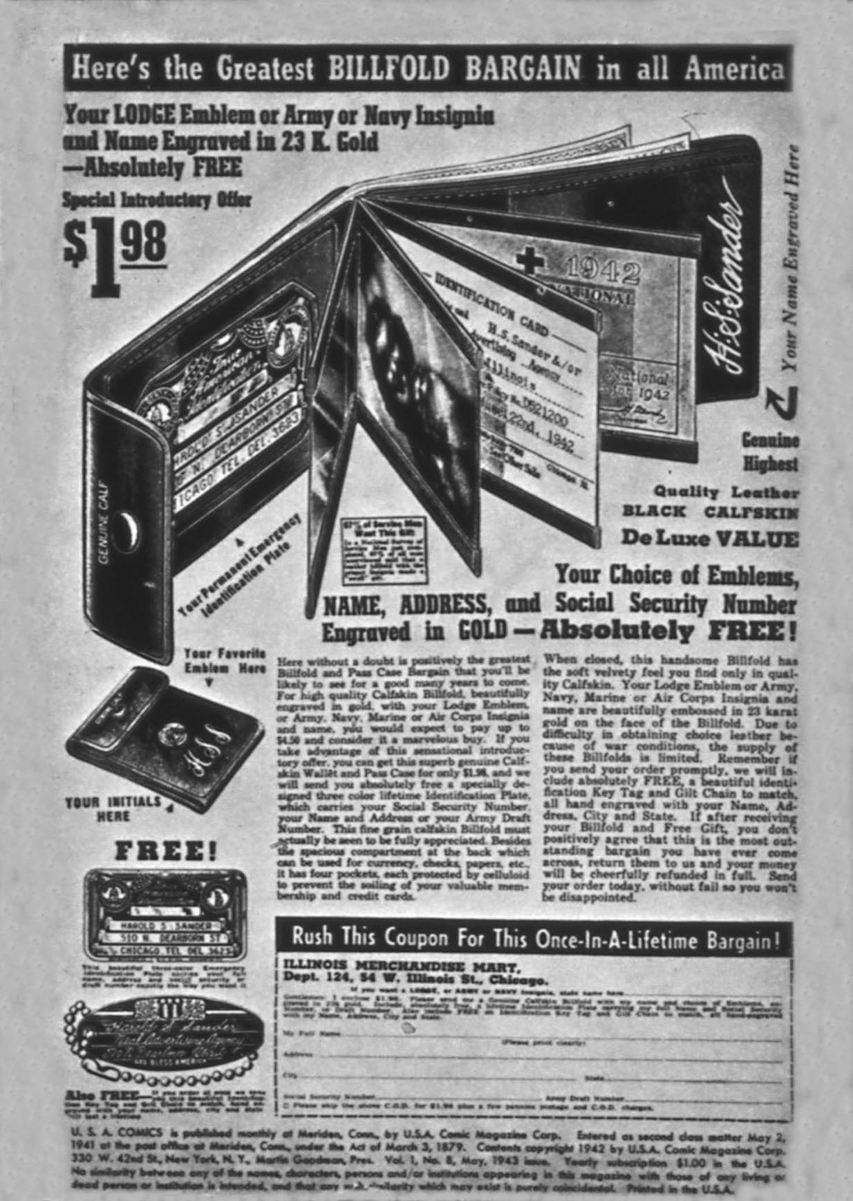 Read online USA Comics comic -  Issue #8 - 3