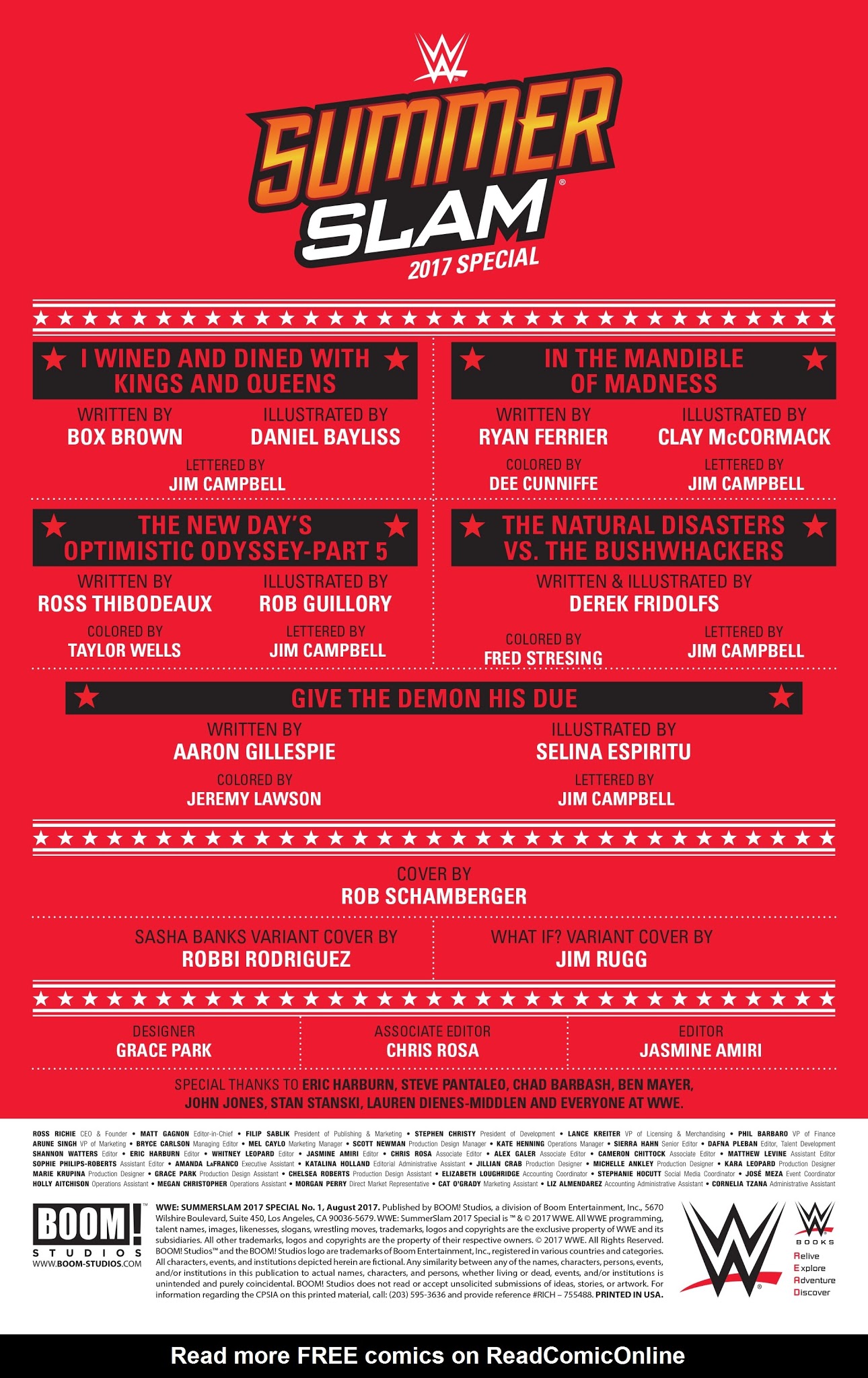 Read online WWE: Summerslam 2017 Special comic -  Issue # Full - 2