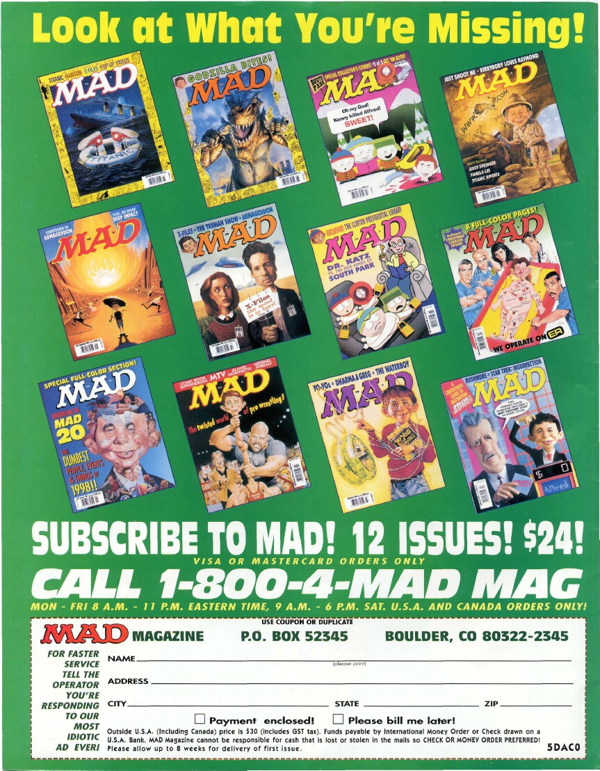 Read online MAD comic -  Issue #385 - 2