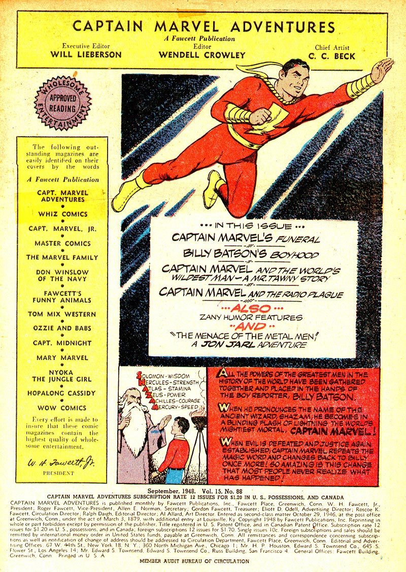 Read online Captain Marvel Adventures comic -  Issue #88 - 3