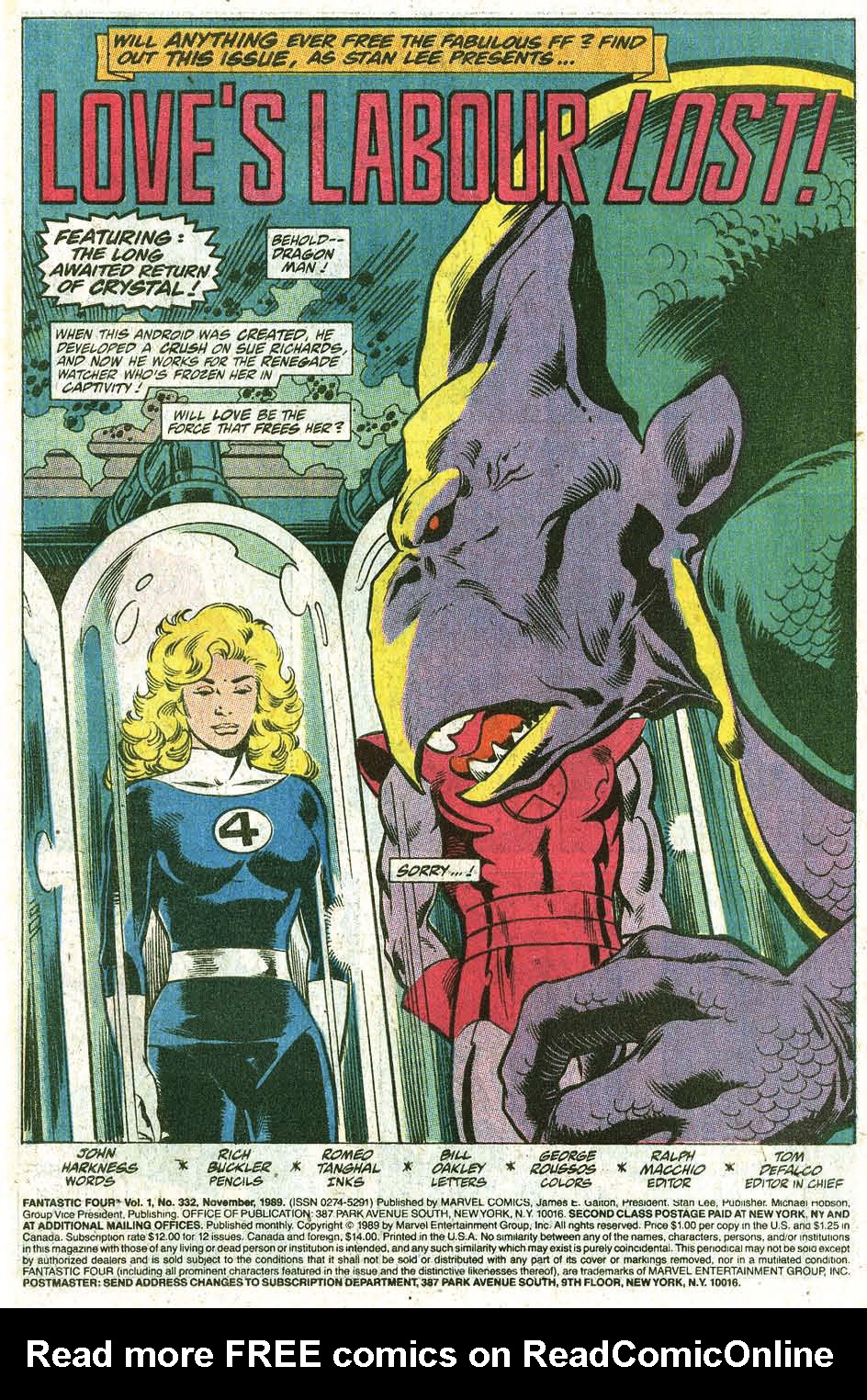 Read online Fantastic Four (1961) comic -  Issue #332 - 3