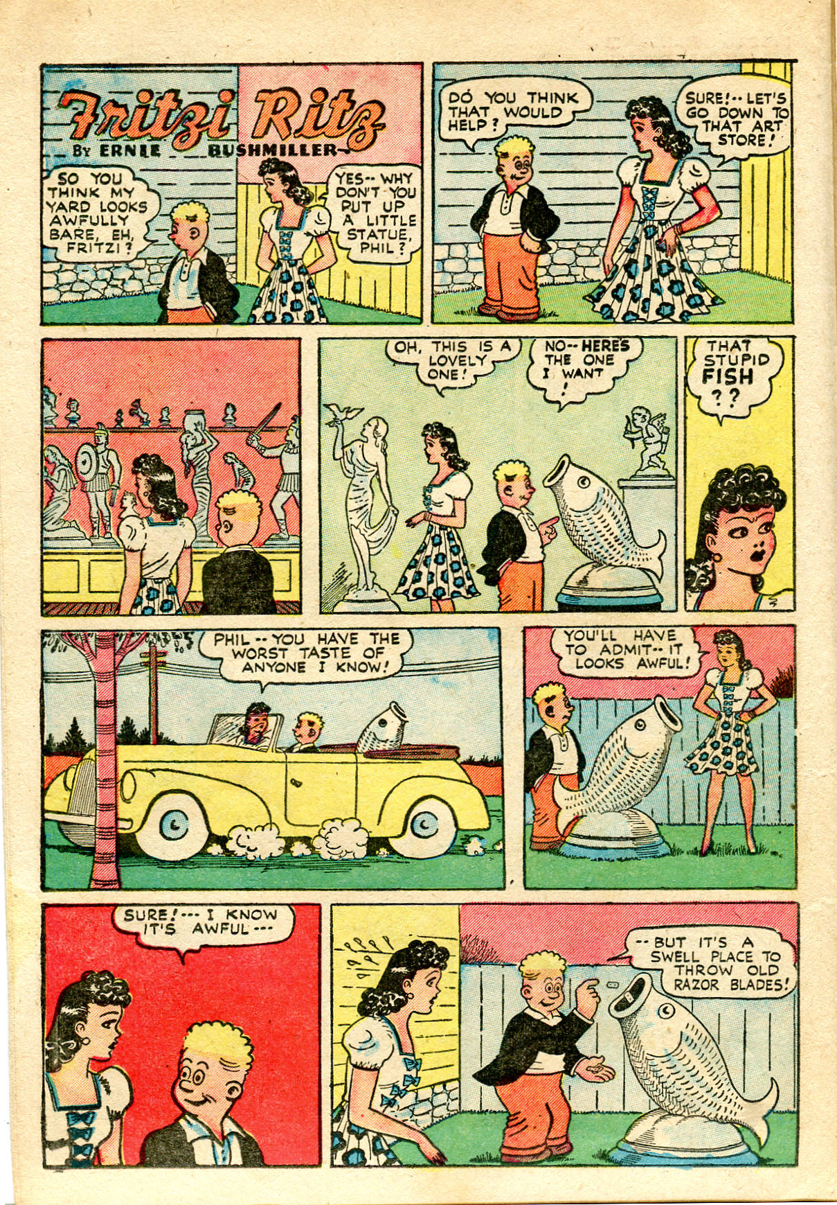 Read online Fritzi Ritz (1948) comic -  Issue #7 - 14