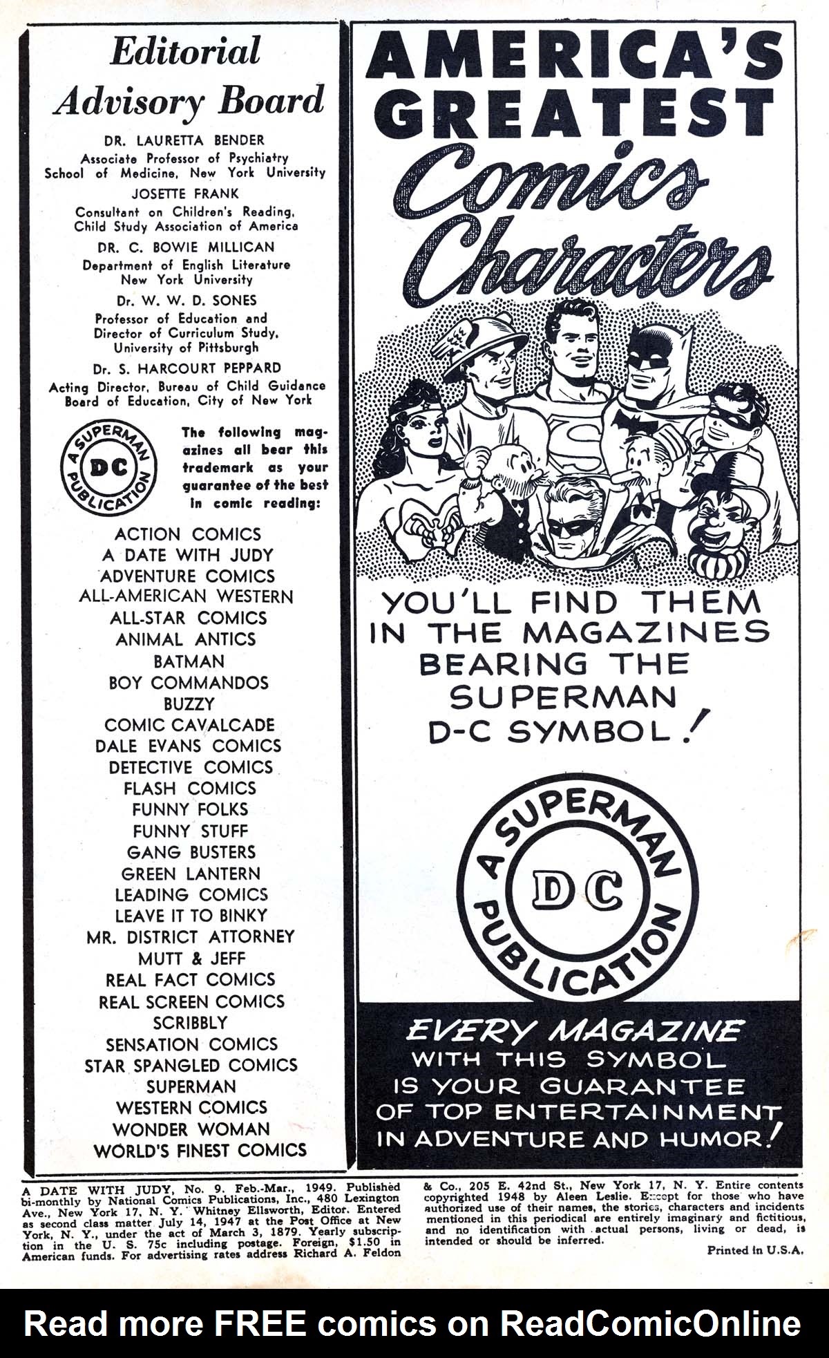 Read online A Date with Judy comic -  Issue #9 - 2