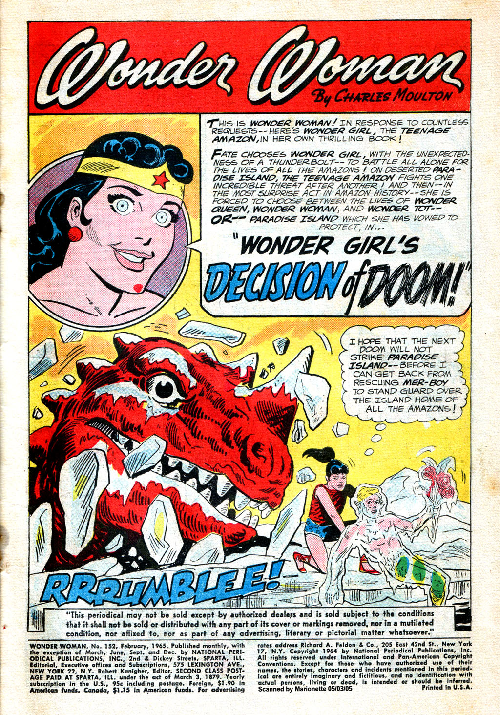 Read online Wonder Woman (1942) comic -  Issue #152 - 3
