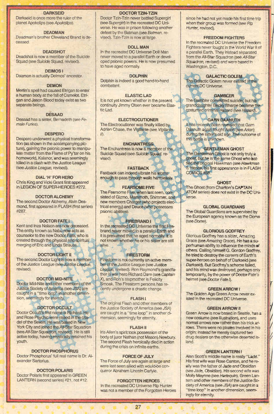 Read online Who's Who: Update '87 comic -  Issue #5 - 31