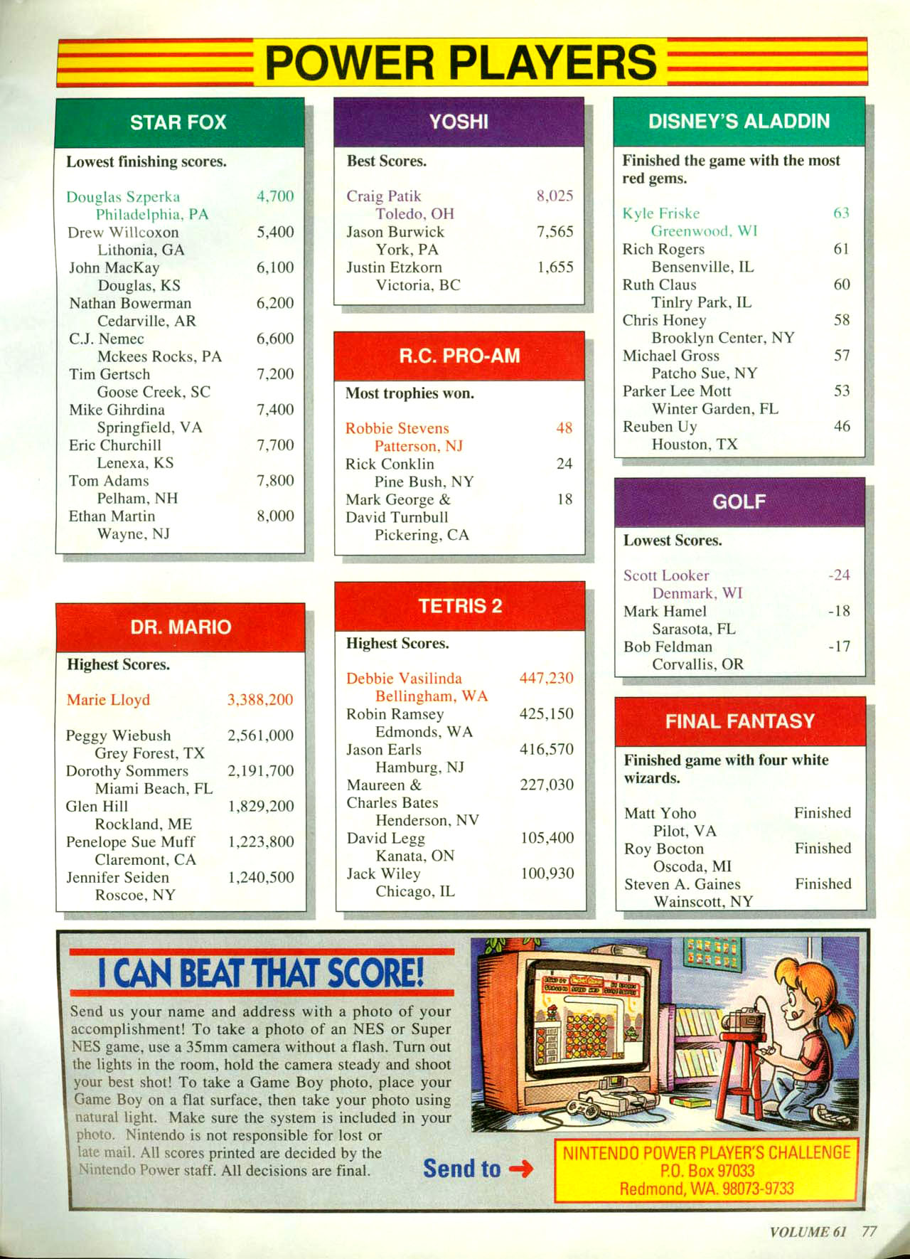 Read online Nintendo Power comic -  Issue #61 - 74