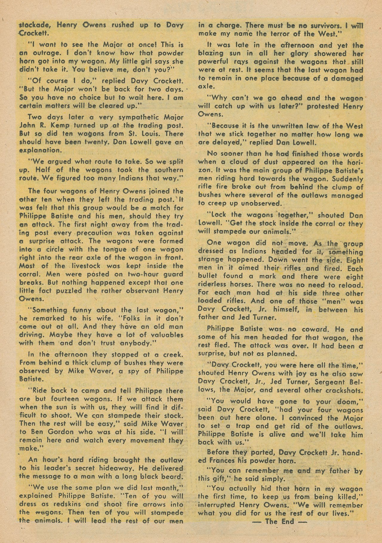 Read online Davy Crockett comic -  Issue #2 - 20