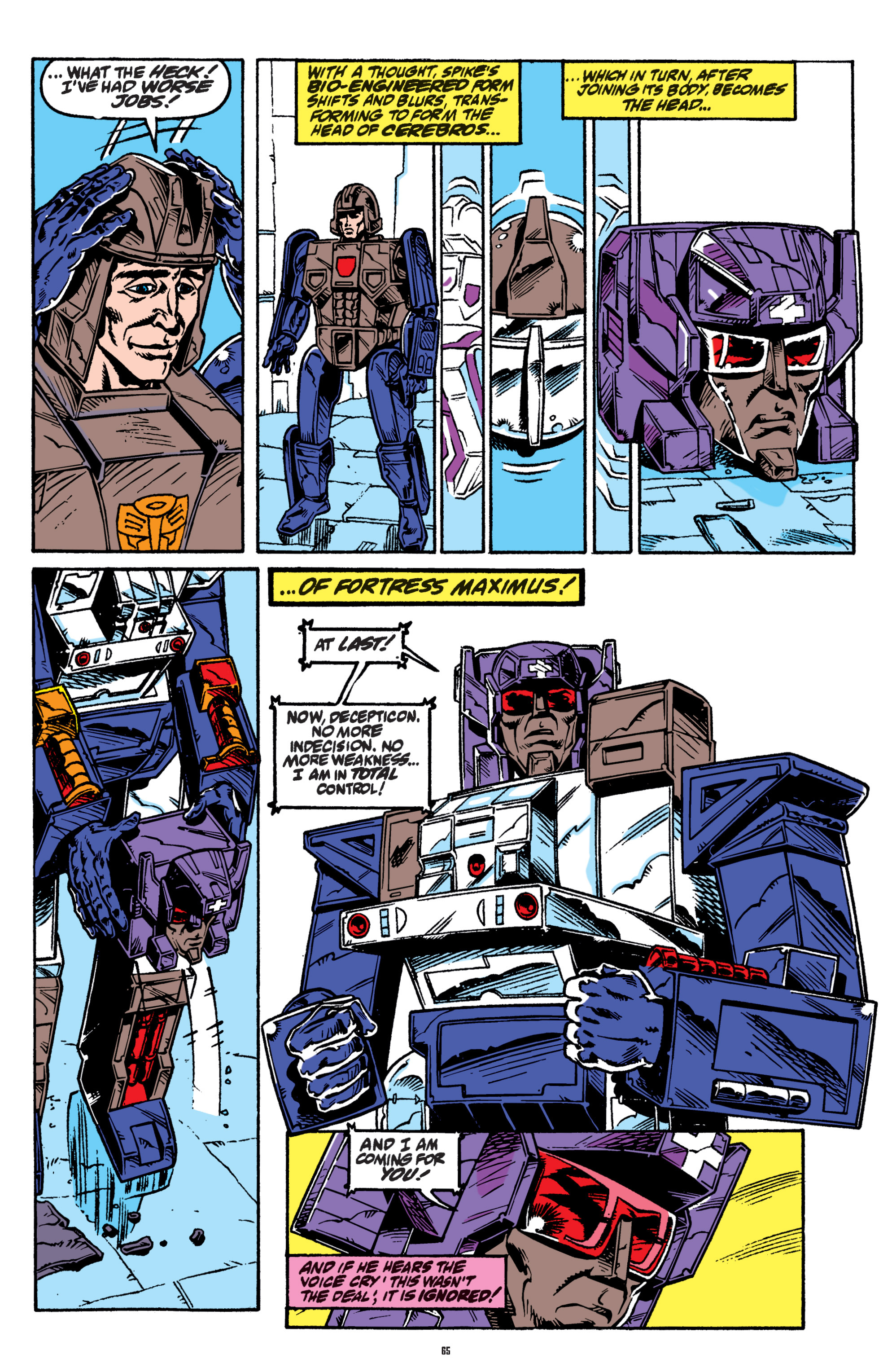 Read online The Transformers Classics comic -  Issue # TPB 7 - 65