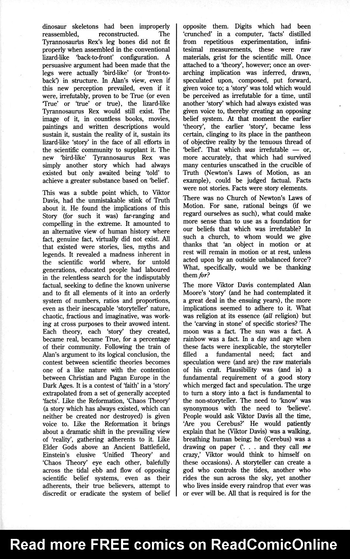 Read online Cerebus comic -  Issue #182 - 20