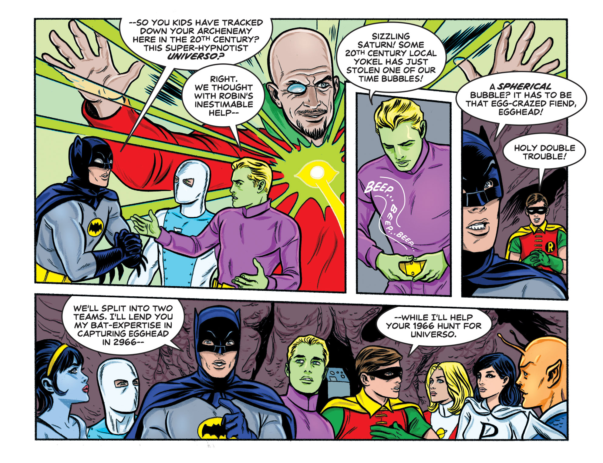Read online Batman '66 Meets the Legion of Super-Heroes comic -  Issue #1 - 9