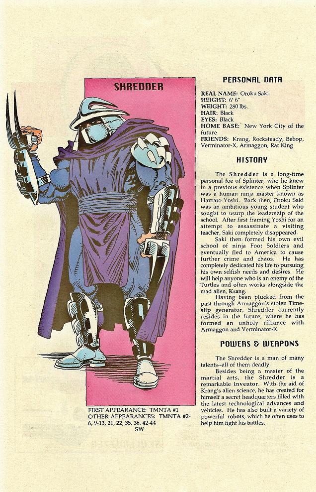 Read online Teenage Mutant Ninja Turtles Mutant Universe Sourcebook comic -  Issue #2 - 18