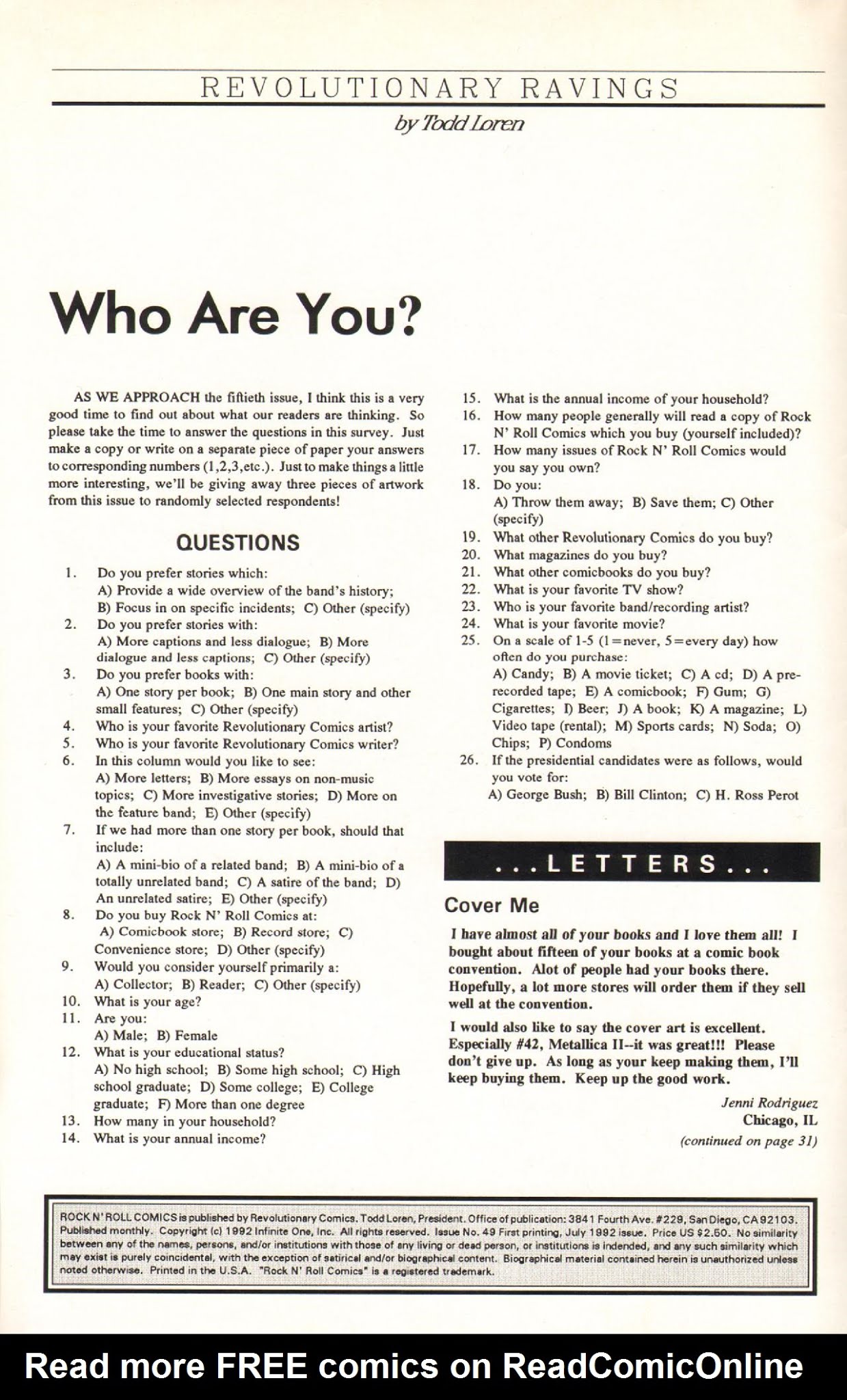 Read online Rock N' Roll Comics comic -  Issue #49 - 2