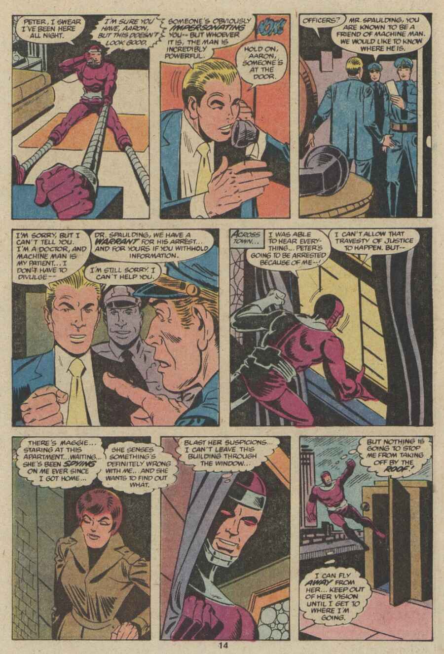 Read online Machine Man (1978) comic -  Issue #14 - 9