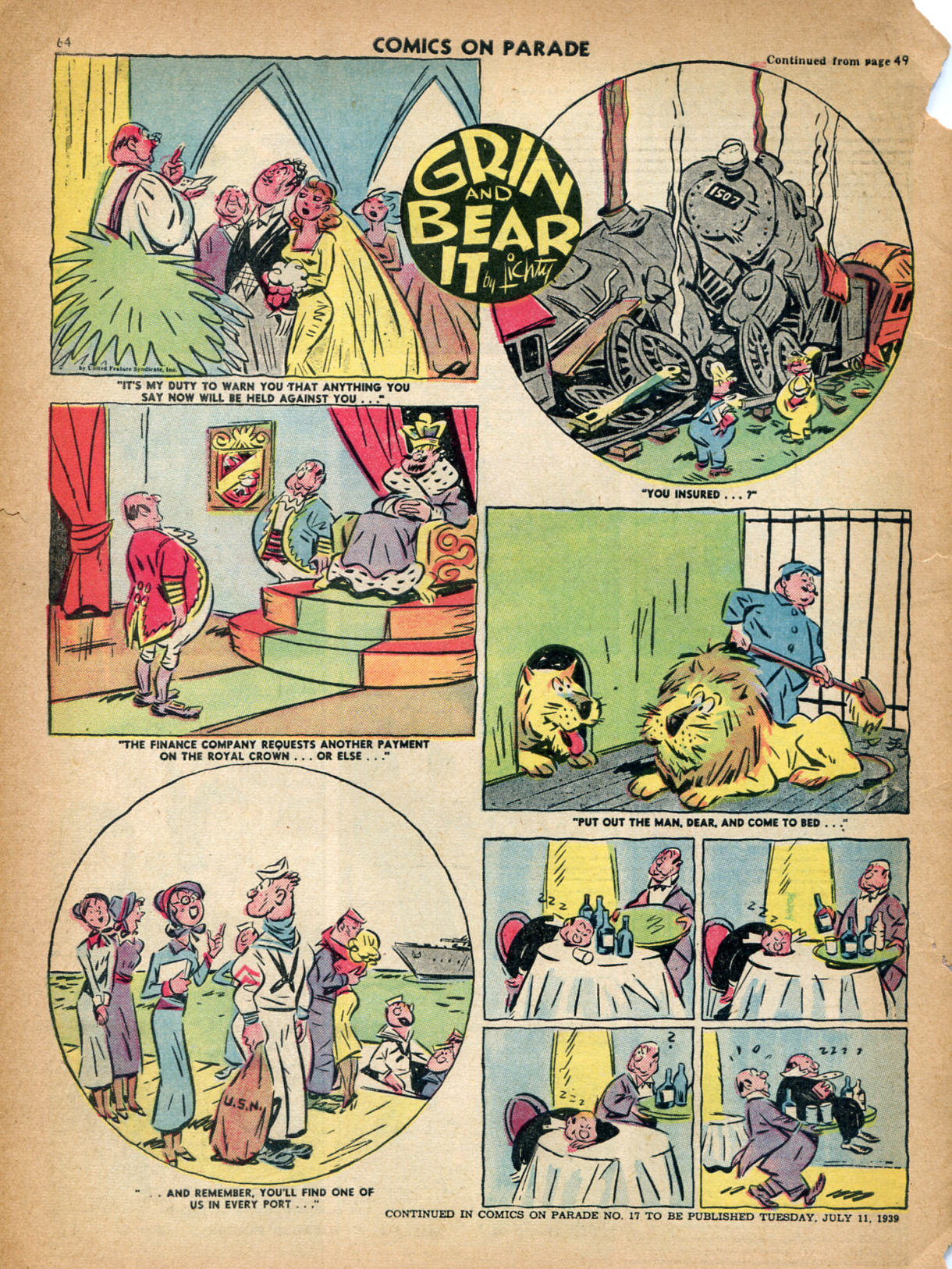 Read online Comics on Parade comic -  Issue #16 - 54