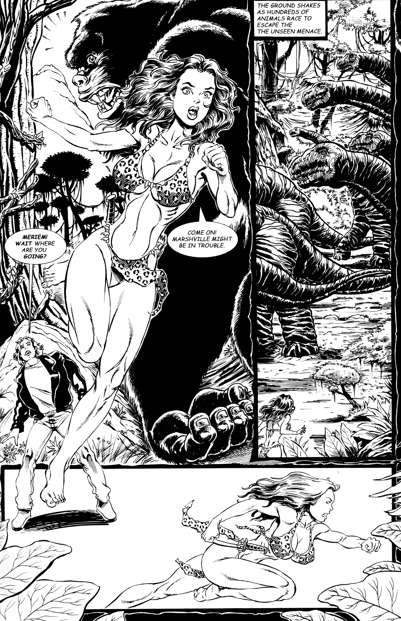 Read online Cavewoman: Red Menace comic -  Issue # Full - 8