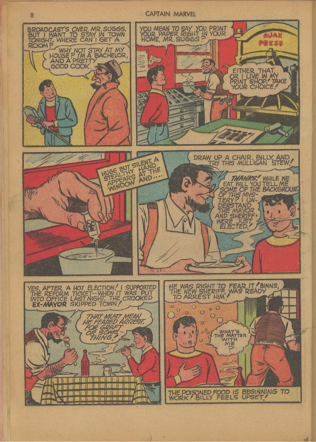 Read online Captain Marvel Adventures comic -  Issue #8 - 8